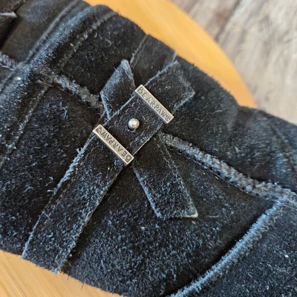 Bearpaw Val Suede Leather Wool Boot Toddler 6 Black Winter Sherpa Snow Outdoor - Picture 11 of 15